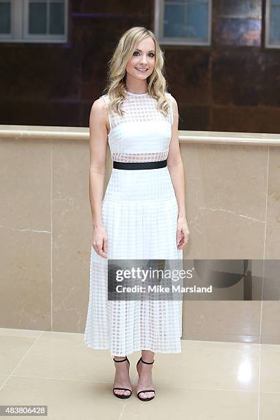 Joanne Froggatt attends the press launch of "Downton Abbey" at May Fair Hotel on August 13, 2015 in London, England.