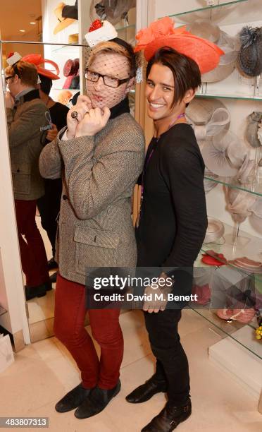 Henry Conway and Ollie Locke attend the Shop with the Stars, a public shopping evening to celebrate The Olivier Awards with MasterCard, to raise...