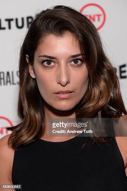 Joanna Janetakis attends the "Public Morals" New York series screening at Tribeca Grand Screening Room on August 12, 2015 in New York City.