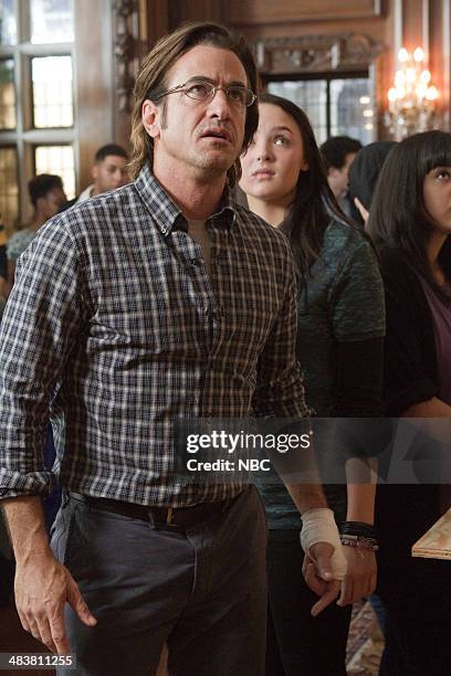 We Were Supposed to Help Each Other" Episode 102 -- Pictured: Dermot Mulroney as Bill Gibson, Stevie Lynn Jones as Beth Ann Gibson --