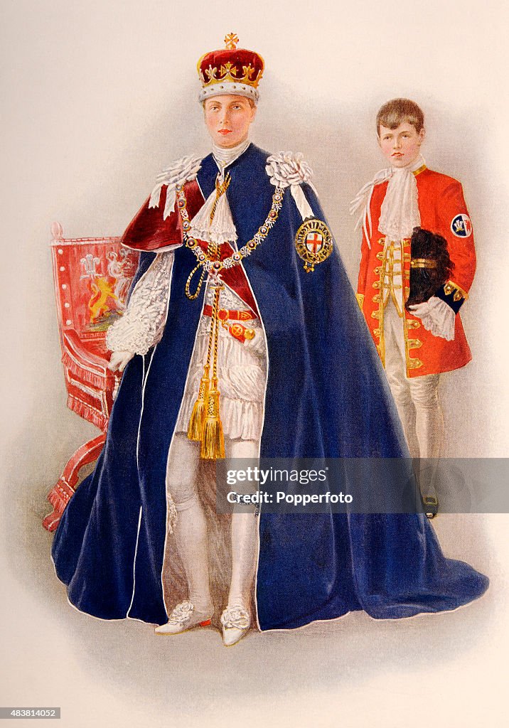 The Prince Of Wales During The Coronation Of King George V And Queen Mary