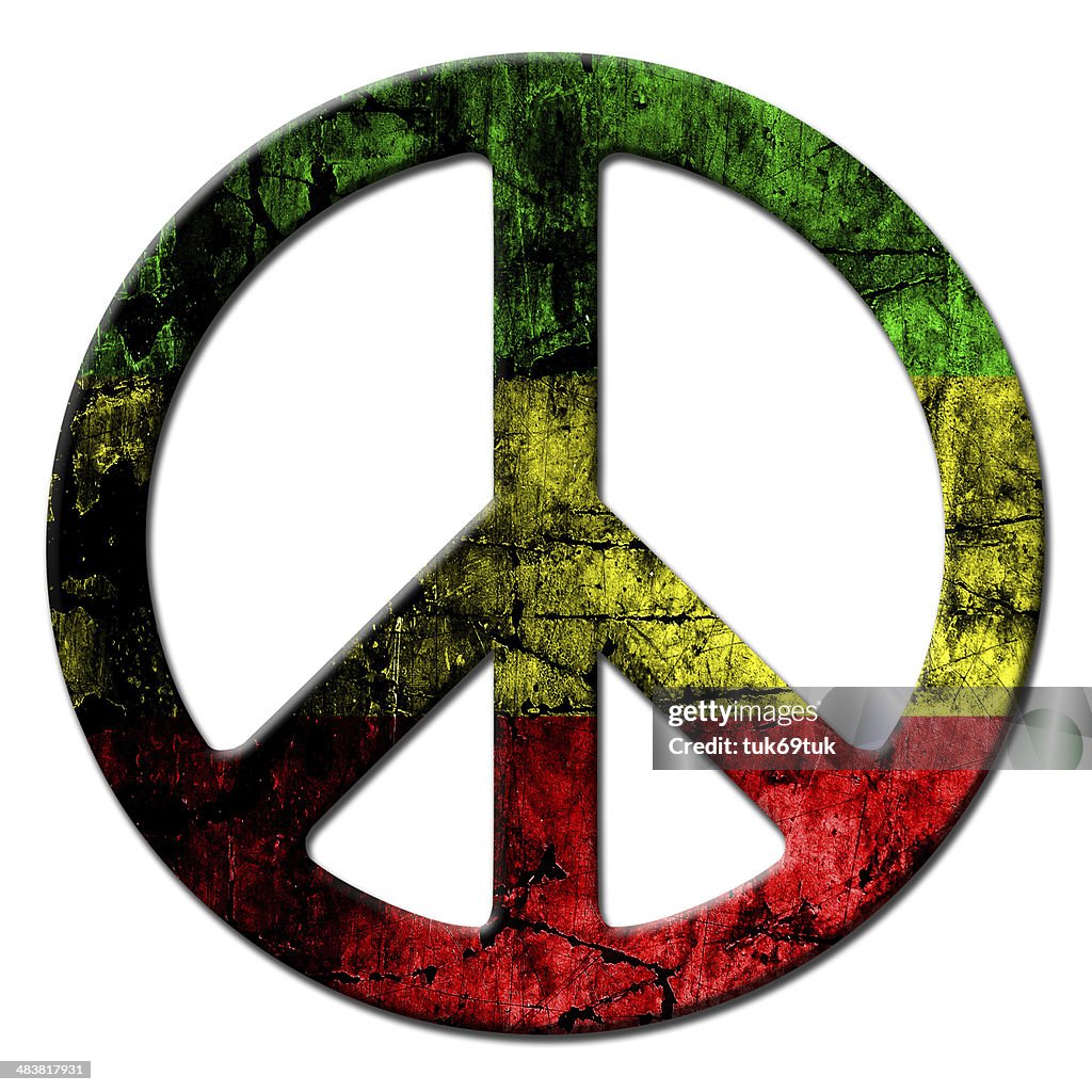 Peace Color Rasta Peace Sign Rasta High-Res Vector Graphic - Getty Images