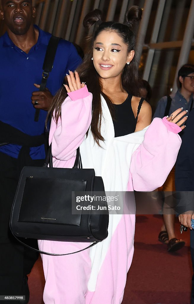 Ariana Grande Arrives In Tokyo