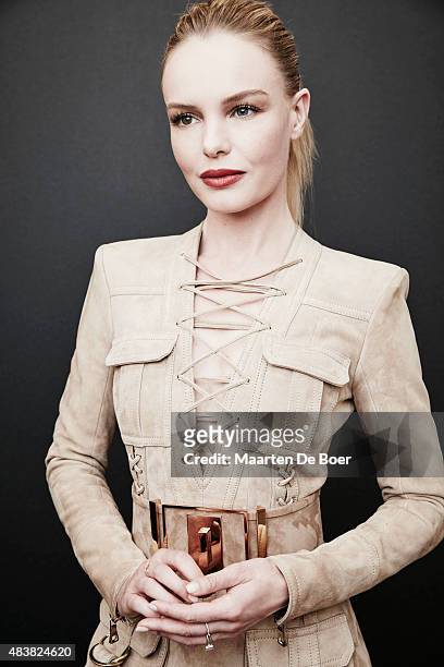 Actress Kate Bosworth of Crackle's 'The Art of More'' poses in the Getty Images Portrait Studio powered by Samsung Galaxy at the 2015 Summer TCA's at...