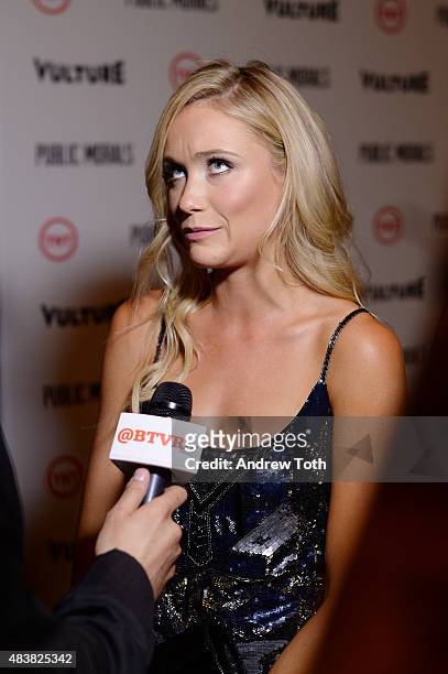 Actress Katrina Bowden attends the "Public Morals" New York series screening at Tribeca Grand Screening Room on August 12, 2015 in New York City.
