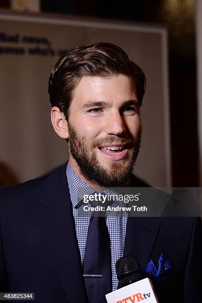 Actor Austin Stowell attends the "Public Morals" New York series screening at Tribeca Grand Screening Room on August 12, 2015 in New York City.