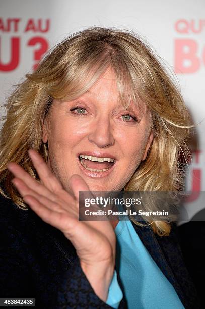 Charlotte de Turckheim attends the 'Qu'est-ce Qu'on A Fait Au Bon Dieu?' Paris Premiere at Le Grand Rex on April 10, 2014 in Paris, France.