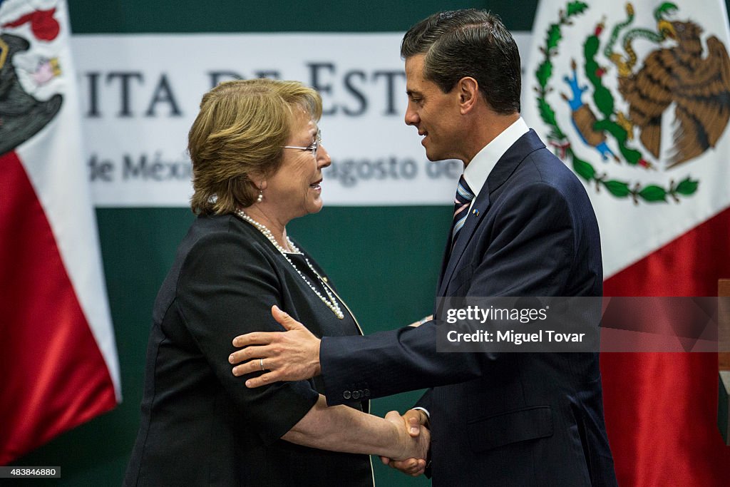 President of Chile Michelle Bachelet Visits Mexico - Day 1