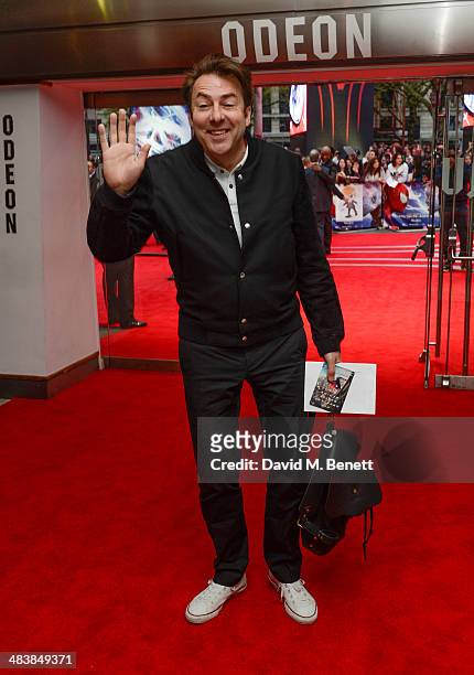 Jonathan Ross attends the World Premiere of "The Amazing Spider-Man 2" at Odeon Leicester Square on April 10, 2014 in London, England.