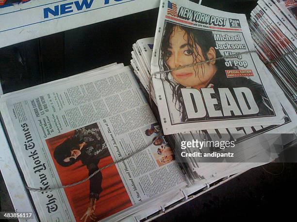 michael jackson dead - michael jackson death stock pictures, royalty-free photos & images
