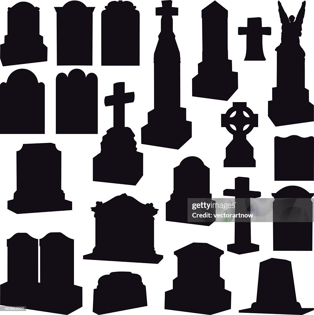 Tombstones, Headstones, Gravestone y cruzado