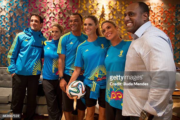 Brazilian former world champions players Juliano Belleti and Cafu , synchronized swimming athletes Bia and Branca Feres and Brazilian TV presenter...