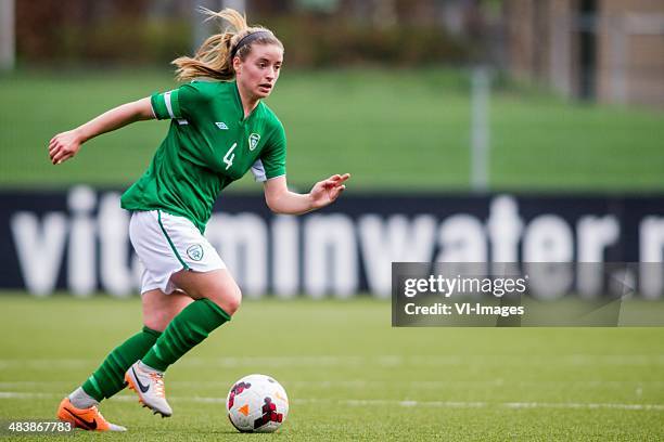 Chloe Mustaki of Ierland during the UEFA European Women's Under-19 Championship qualifying match between Turkey U19 and Republic of Ireland U19 on...