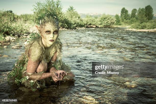 water nymph - bodypainting bildbanksfoton och bilder