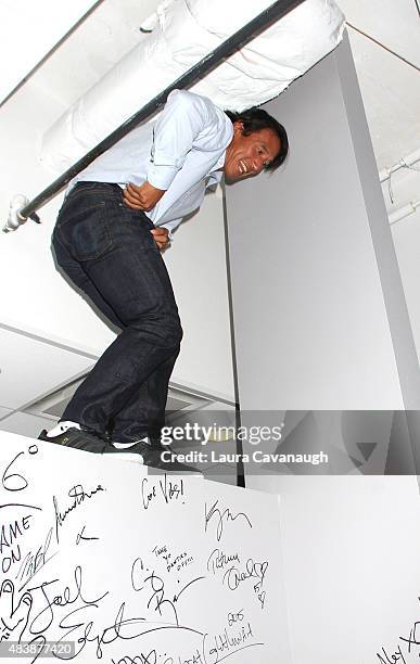 Jimmy Chin attends AOL Build Presents: "MERU"at AOL Studios In New York on August 13, 2015 in New York City.