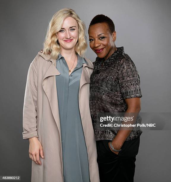 NBCUniversal Portrait Studio, August 2015 -- Pictured: Actresses Ashley Johnson and Marianne Jean-Baptiste from "Blindspot" pose for a portrait at...