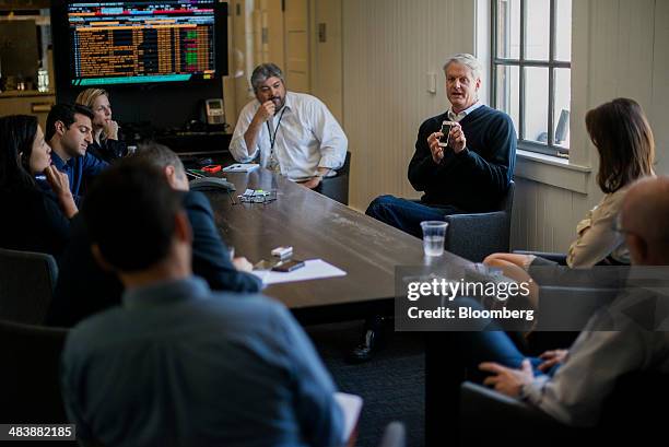 John Donahoe, president and chief executive officer of eBay Inc., speaks during an interview in San Francisco, California, U.S., on Thursday, April...