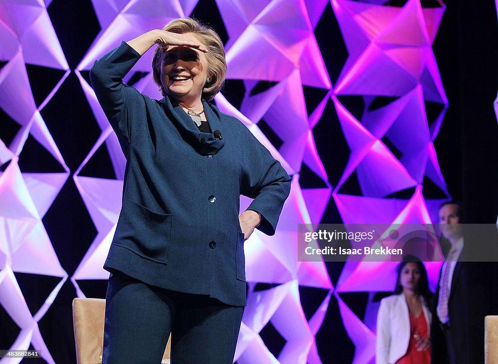 Hillary Clinton Addresses Recycling Industries Trade Conference In Las Vegas