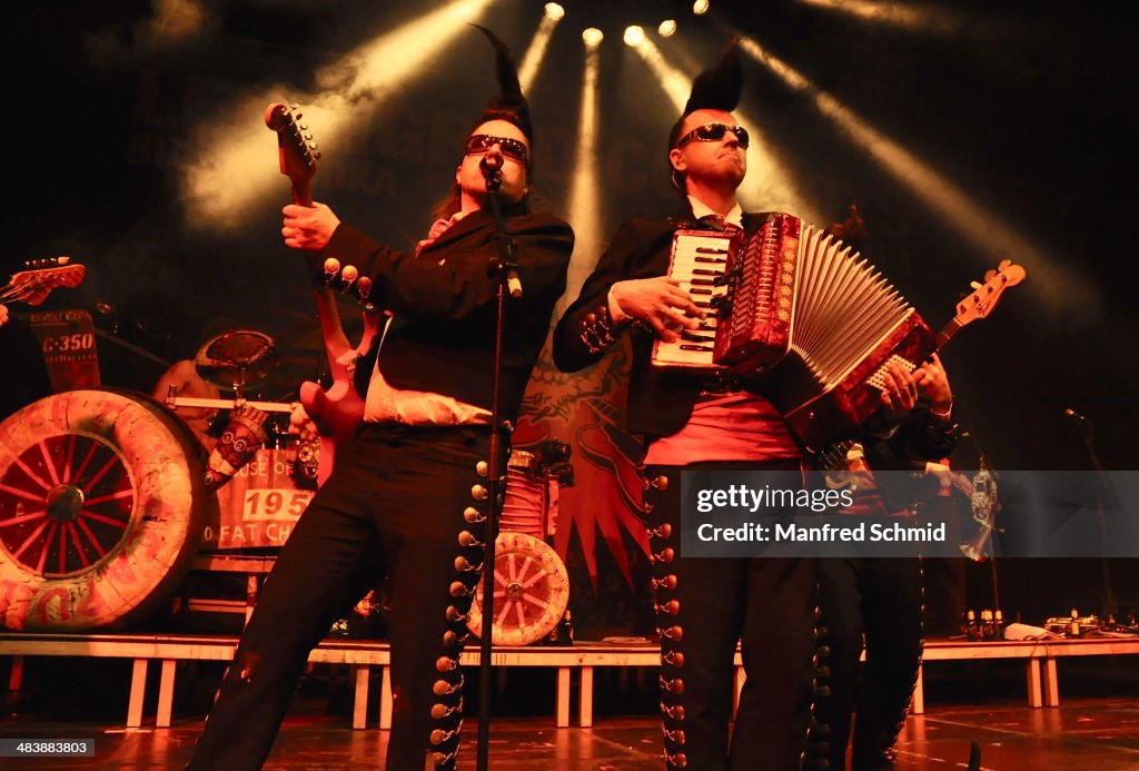 Sakke Jarvenpaa And Okke Komulainen Of The Band Leningrad Cowboys sakke-jarvenpaa-and-okke-komulainen-of-the-band-leningrad-cowboys