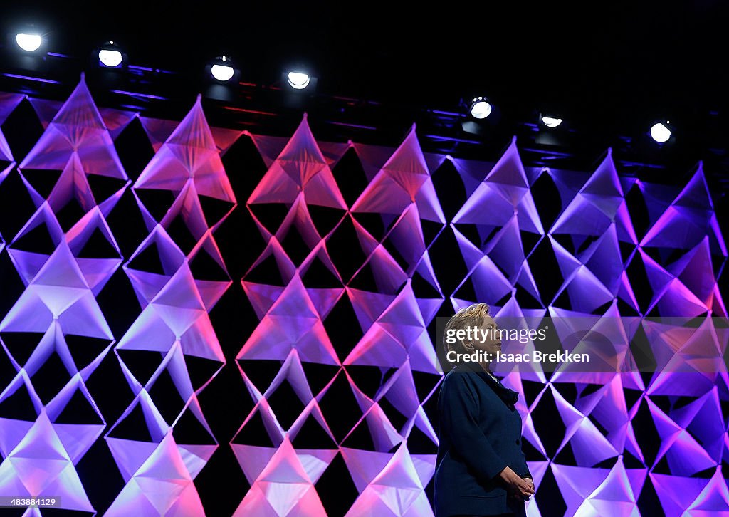 Hillary Clinton Addresses Recycling Industries Trade Conference In Las Vegas