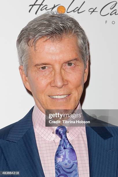 Michael Buffer attends the 15th annual Harold and Carole Pump Foundation gala at the Hyatt Regency Century Plaza on August 7, 2015 in Los Angeles,...