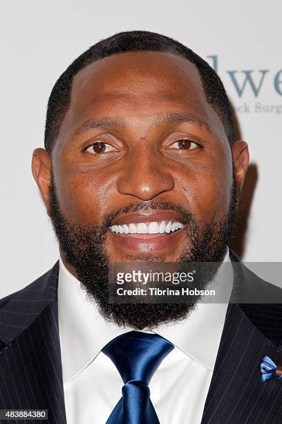 Ray Lewis attends the 15th annual Harold and Carole Pump Foundation gala at the Hyatt Regency Century Plaza on August 7, 2015 in Los Angeles,...