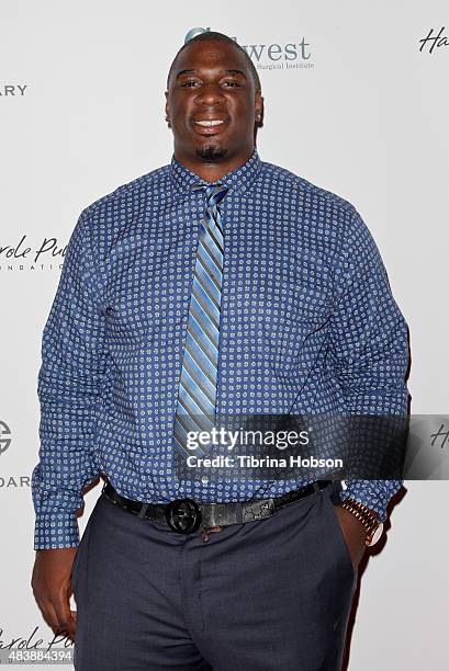 Donovan Carter attends the 15th annual Harold and Carole Pump Foundation gala at the Hyatt Regency Century Plaza on August 7, 2015 in Los Angeles,...