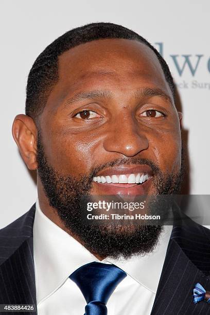Ray Lewis attends the 15th annual Harold and Carole Pump Foundation gala at the Hyatt Regency Century Plaza on August 7, 2015 in Los Angeles,...