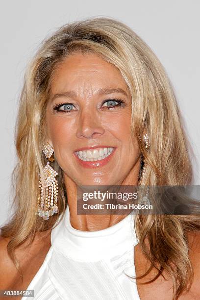 Denise Austin attends the 15th annual Harold and Carole Pump Foundation gala at the Hyatt Regency Century Plaza on August 7, 2015 in Los Angeles,...