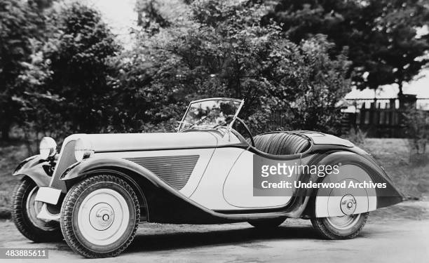 Liter sports car convertible, Munich, Germany, 1937.