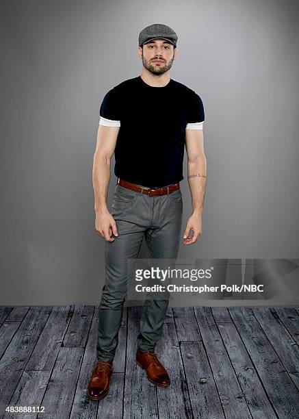 NBCUniversal Portrait Studio, August 2015 -- Pictured: Actor Ryan Guzman from "Heroes Reborn" poses for a portrait at the NBCUniversal Summer Press...