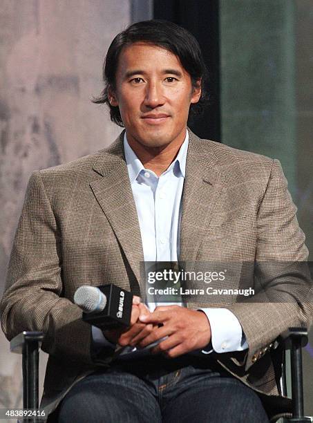 Jimmy Chin attends AOL Build Presents: "MERU"at AOL Studios In New York on August 13, 2015 in New York City.