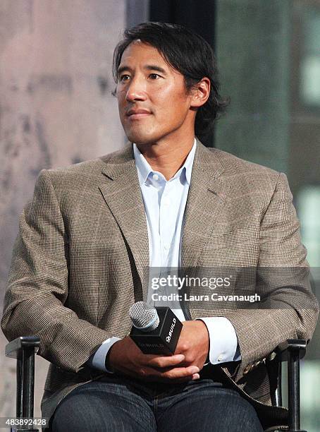 Jimmy Chin attends AOL Build Presents: "MERU"at AOL Studios In New York on August 13, 2015 in New York City.