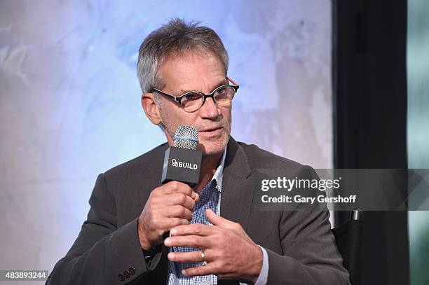 Writer/mountaineer Jon Krakauer attends AOL Build Presents: "MERU" at AOL Studios In New York on August 13, 2015 in New York City.