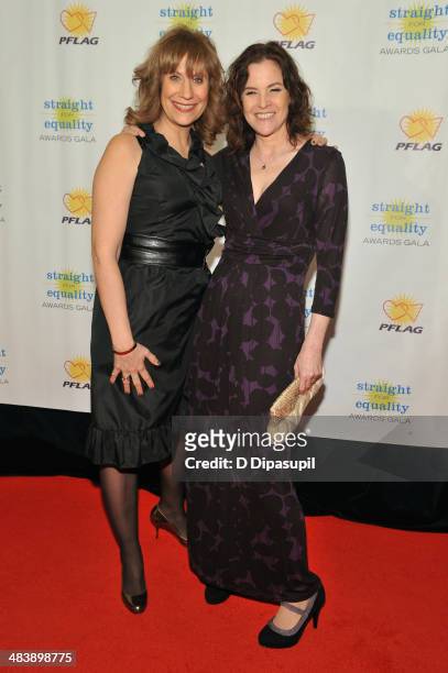 Comedian Lizz Winstead and actress Ally Sheedy attend the PFLAG National Straight For Equality Awards at Marriott Marquis Times Square on April 10,...