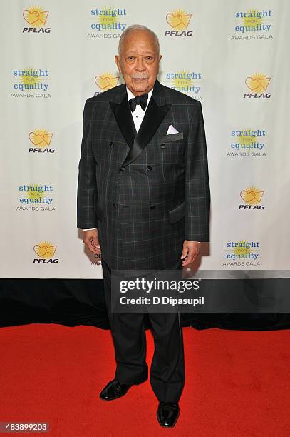 Former Mayor of New York David Dinkins attends the PFLAG National Straight For Equality Awards at Marriott Marquis Times Square on April 10, 2014 in...