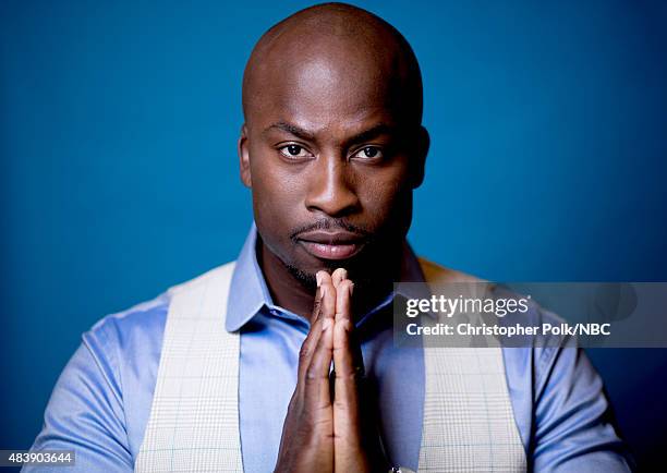 NBCUniversal Portrait Studio, August 2015 -- Pictured: TV personality Akbar Gbajabiamila from "American Ninja Warrior" poses for a portrait at the...