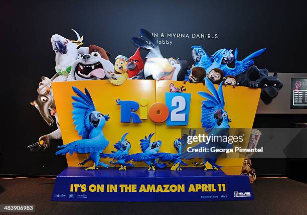 General view of "Rio 2" as opening film of 2014 TIFF Kids Film Festival at the TIFF Bell Lightbox on April 10, 2014 in Toronto, Canada.