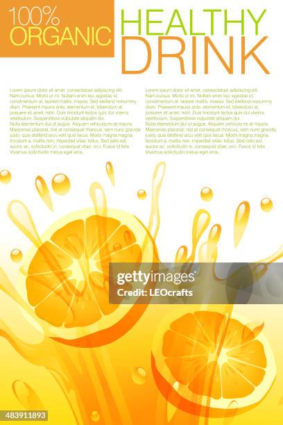 orange juice splash - orange juice stock illustrations