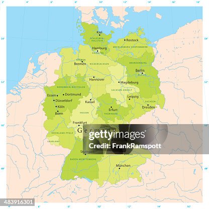 Germany Vector Map Germany Vector Map