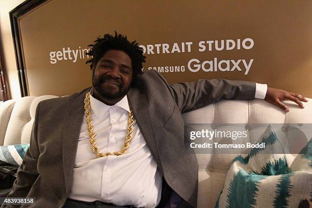 Actor Ron Funches from NBC's 'Undateable' attends Behind The Scenes Of The Getty Images Portrait Studio Powered By Samsung Galaxy At 2015 Summer...
