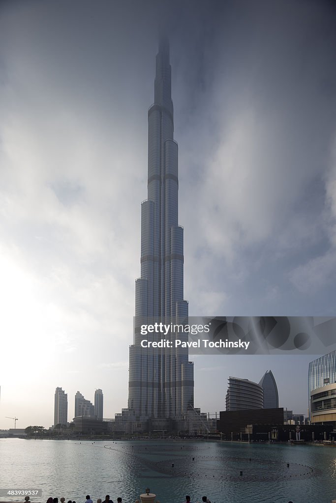 Burj Khalifa in the clouds
