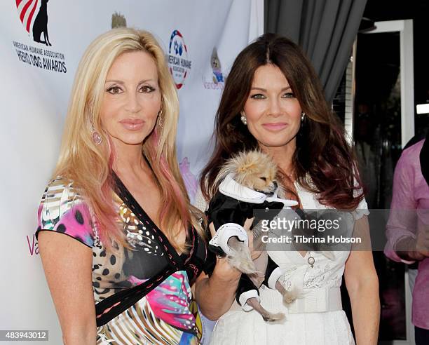 Camille Grammer and Lisa Vanderpump attend Lisa Vanderpump's luncheon benefitting the American Humane Association and the Hero Dog Awards at Pump on...