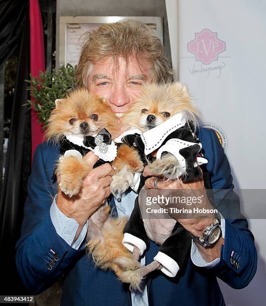 Ken Todd and dogs Giggy and Daddy attend Lisa Vanderpump's luncheon benefitting the American Humane Association and the Hero Dog Awards at Pump on...