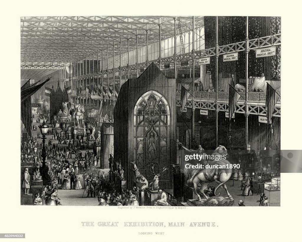 The Great Exhibition, Main Avenue, 1851