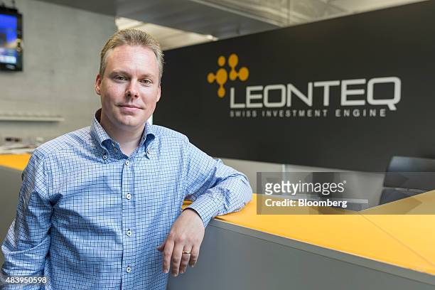 Jan Schoch, chief executive officer of Leonteq AG, poses for a photograph at the company's headquarters in Zurich, Switzerland, on Monday, Aug. 10,...