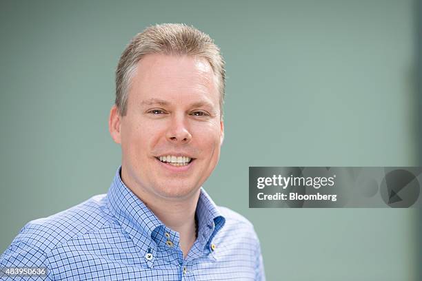 Jan Schoch, chief executive officer of Leonteq AG, poses for a photograph ahead of an interview at the company's headquarters in Zurich, Switzerland,...