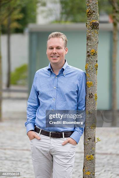 Jan Schoch, chief executive officer of Leonteq AG, poses for a photograph ahead of an interview at the company's headquarters in Zurich, Switzerland,...