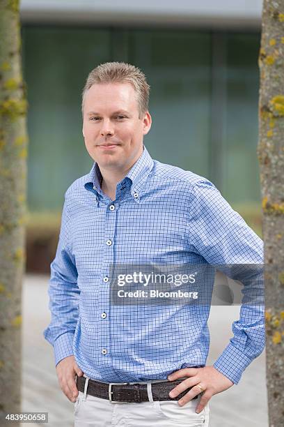 Jan Schoch, chief executive officer of Leonteq AG, poses for a photograph ahead of an interview at the company's headquarters in Zurich, Switzerland,...