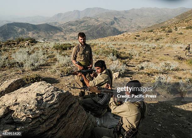 Ryan O'leary, a 28 years old American volunteer member of PDKI during training. He joined as volunteer with PDK-I in the north of Iran at the border...